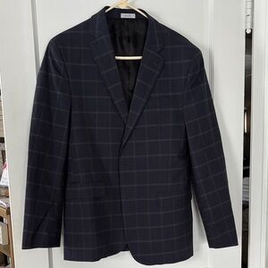 jf j.ferrar Dark Plaid Blazer